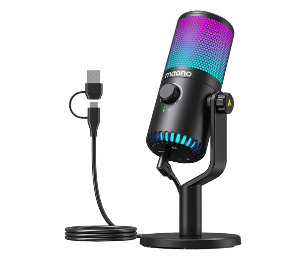 MAONO DM30RGB Mikrofon Gamingowy Czarny DM30RGB black - 1240384 - zdjęcie 3